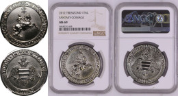 Byzantine Empire: Empire of Trebizond County of Thxois 2012 Nickel Plated Steel Taler Battle of the Milvian Bridge Fantasy Coin NGC MS 69
