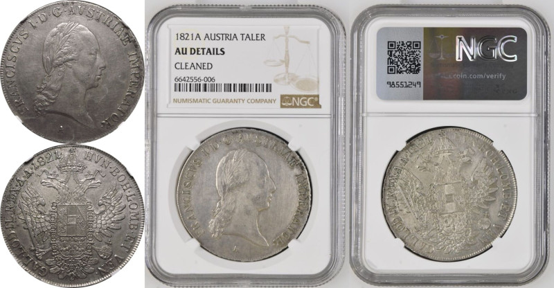 AUSTRIA. HABSBURG. Francis I, 1804-35. 
Silver Taler, 1821 A. Vienna. 
Obv: FR...