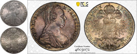 Austria Maria Theresa Dated 1780 (1853-) Silver Taler Restrike PCGS MS65