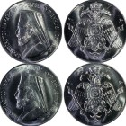 Cyprus Republic 1974 2 Silver 6 Pounds and 3 Pounds PCGS MS65