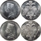 Cyprus Republic 1974 Silver 6 Pounds and 3 Pounds NGC-graded