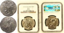Cyprus Republic 1970 Silver 500 Mils F.A.O. Proof NGC PF 63