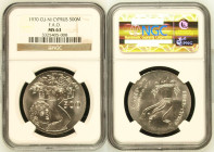 Cyprus Republic 1970 CuproNickel 500 Mils F.A.O. NGC MS 63