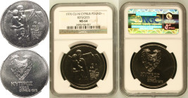 Cyprus Republic 1976 CuproNickel 500 Mils Refugee NGC MS 64