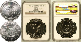 Cyprus Republic 1995 CuproNickel Pound F.A.O. NGC MS 67