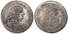 Germany: State of Brandenburg-Prussia Frederick William 1674 AVH Silver 1/3 Taler