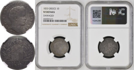 Greece Otto 1833 Silver 1 Drachma NGC VF DETAILS