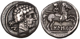 Hispania, Bolscan-Osca, AR Denarius