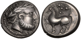 Middle Danube, Uncertain tribe, AR Tetradrachm