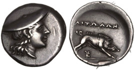 Aetolia, Aetolian League, AR Triobol