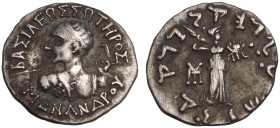 Indo-Greek Kingdom, Menander I 'Soter' AR Drachm
