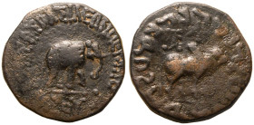 Indo-Skythians, Azes II Æ26