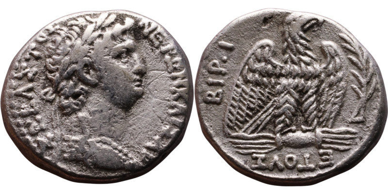 Nero (54-68) Syria: Antioch. Tetradrachm Obverse:Laureate head of Nero left Reve...