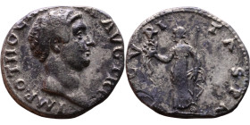 Otho (69) Denarius. Obv: Draped bust of emperor. Rev: Securitas standing left, holding wreath and sceptre. 

18mm 3,15g