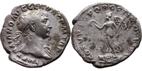 Trajan (98-117) Denarius. Obv: Laureate, draped bust of emperor. Rev: Victory walking left

20mm 2,88g
