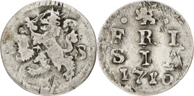 Dubbele stuiver. Friesland. 1710. F +

CNM 2.16.112. Ar. 19,35 g
