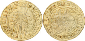 St. Jans goudgulden. Gelderland. Arnold van Egmont. N.D. (1423 - 1473). VF

Fr. 56. AU. 3 g