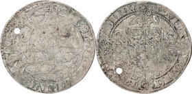 Snaphaanschelling - Met GEL in afsnede. Gelderland. Karel van Egmond. N.D. (1492 - 1530). F

With hole. Delm. 516. Ar. 5,6 g