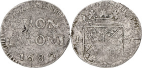 Wapenstuiver. Groningen en Ommelanden. 1682. VF -

CNM 2.20.19. Ar. 1,3 g