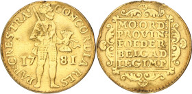 Gouden dukaat. Utrecht. 1781. F

Mount traces. CNM 2.43.46. Delm. 965. AU. 3,4 g