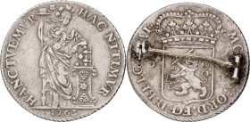 3 gulden - generaliteit. Utrecht. 1763. VF +

Mounted. CNM 2.43.117. Delm. 1150. Ar. 32,6 g
