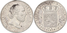 ½ Gulden. Willem III. 1862. XF

Cleaned. Sch. 629. Ar. 5 g