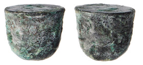 SICILIA - AKRAGAS (450-430 a.C.) TETRAS Fuso gr.1.5 - D/Aquila R/Granchio - Quattro globetti - Base liscia irregolare - Ae - Sng.Ans. 1015 BB+
