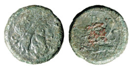 ROMA - SERIE LPLH ( 194-190 a.C.) SEMISSE gr.11,3 - D/Testa di Saturno a d. con dietro S R/Prua a d. con sopra il monogramma LPLH . Davanti la lettera...