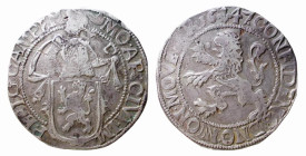 HOLLAND - NEDERLANDS - KAMPEN - LION DAALDER 1647 - Lily symbol - D/Soldato con corazza tiene davanti lo stemma R/Leone rampante a s. - Ar - KM,42.2 B...