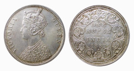 INDIA - ENGLISH DOMINATION - VICTORIA (1837-1901) RUPEE 1862B Bombay - Busto A R/II° - D/Busto a s. VICTORIA QUEEN R/Al centro ONE/ RUPEE/ INDIA/ 1862...