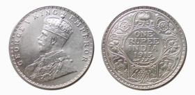INDIA - ENGLISH DOMINATION - GEORGE V (1910-1936) RUPEE 1915 B Bombay - D/Busto coronato a s. GEORGE V KING EMPEROR R/Al centro ONE/ RUPEE/ INDIA/ 191...