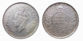 INDIA - ENGLISH DOMINATION - GEORGE VI (1936-1947) RUPEE 1938 B Bombay - D/Testa coronata a s. GEORGE VI KING EMPEROR R/Al centro ONE/ RUPEE/ INDIA/ 1...