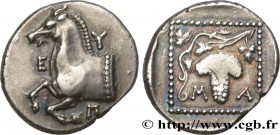 THRACE - MARONEIA
Type : Tetrobole 
Date : c. 398-387 AC. 
Mint name / Town : Thrace, Maronée 
Metal : silver 
Diameter : 13,5 mm
Orientation di...