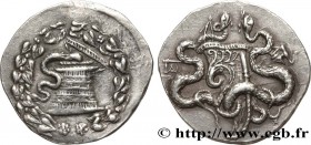 PHRYGIA - APAMEIA
Type : Cistophore 
Date : an 2 
Mint name / Town : Apamée, Phrygie 
Metal : silver 
Diameter : 31 mm
Orientation dies : 12 h....