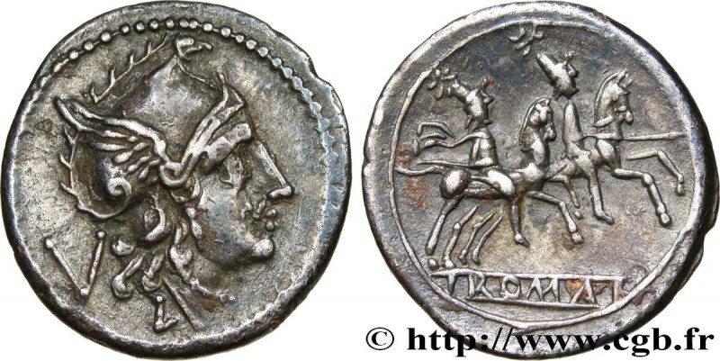 ROMAN REPUBLIC - ANONYMOUS
Type : Quinaire 
Date : c. 211-208 AC. 
Mint name ...