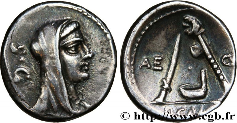 SULPICIA
Type : Denier 
Date : 69 AC. 
Mint name / Town : Rome 
Metal : silv...