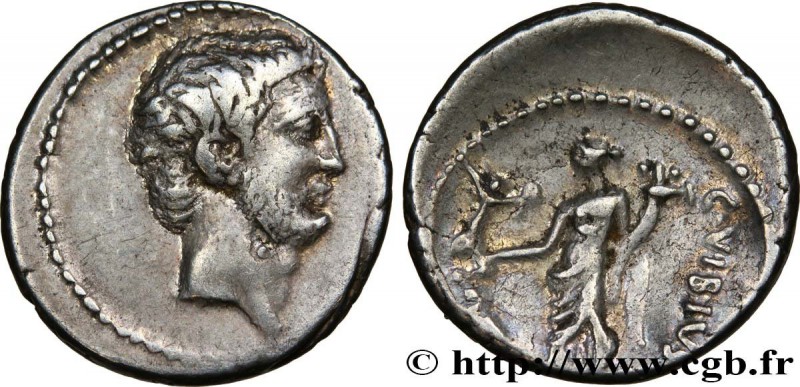 MARCUS ANTONIUS
Type : Denier 
Date : 42 AC. 
Mint name / Town : Rome 
Metal...