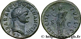 DOMITIANUS
Type : As 
Date : 72 
Mint name / Town : Rome 
Metal : copper 
Diameter : 26,5 mm
Orientation dies : 6 h.
Weight : 10,84 g.
Obverse...