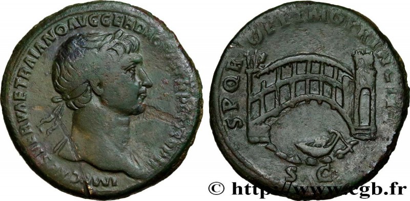 TRAJANUS
Type : Sesterce 
Date : 105 
Mint name / Town : Rome 
Metal : coppe...