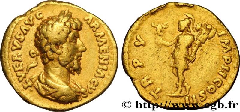 LUCIUS VERUS
Type : Aureus 
Date : janvier - septembre 
Mint name / Town : Ro...