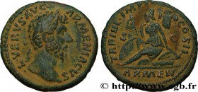 LUCIUS VERUS
Type : As 
Date : janvier - février 
Mint name / Town : Rome 
Metal : copper 
Diameter : 25,5 mm
Orientation dies : 5 h.
Weight : ...