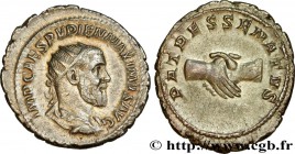PUPIENUS
Type : Antoninien 
Date : 238 
Mint name / Town : Rome 
Metal : silver 
Millesimal fineness : 500 ‰
Diameter : 23,5 mm
Orientation die...