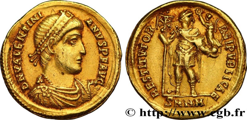 VALENTINIAN I
Type : Solidus 
Date : octobre 
Date : 367 
Mint name / Town :...