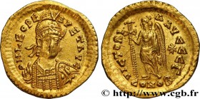 LEO I
Type : Solidus 
Date : c. 462-466 
Mint name / Town : Constantinople 
Metal : gold 
Millesimal fineness : 1000 ‰
Diameter : 19,5 mm
Orien...