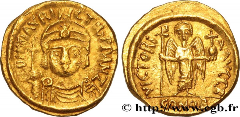 MAURICE TIBERIUS
Type : Solidus 
Date : année 7/ indiction 6 (13-31 août) 
Mi...