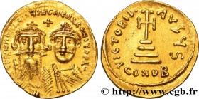 HERACLIUS and HERACLIUS CONSTANTINE
Type : Solidus 
Date : 629-632 
Mint name / Town : Constantinople 
Metal : gold 
Millesimal fineness : 1.000 ...
