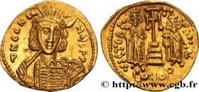CONSTANTINE IV, HERACLIUS and TIBERIUS
Type : Solidus 
Date : 669-674 
Mint name / Town : Constantinople 
Metal : gold 
Millesimal fineness : 100...
