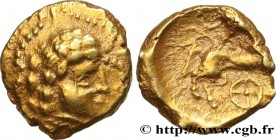 VENETI (Area of Vannes)
Type : Quart de statère d’or “de Ploërmel”, à la rouelle à quatre rayons 
Date : IIe siècle avant J.-C. 
Mint name / Town :...