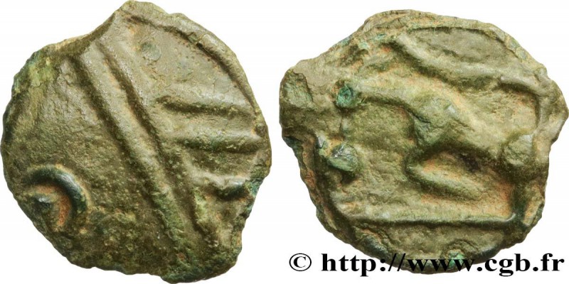 GALLIA BELGICA - SEQUANI (Area of Besançon)
Type : Potin à la grosse tête 
Dat...