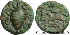 AMBIANI (Area of Amiens)
Type : Bronze au personnage de face et aux torques 
Date : c. 60-40 AC. 
Mint name / Town : Amiens (80) 
Metal : bronze ...